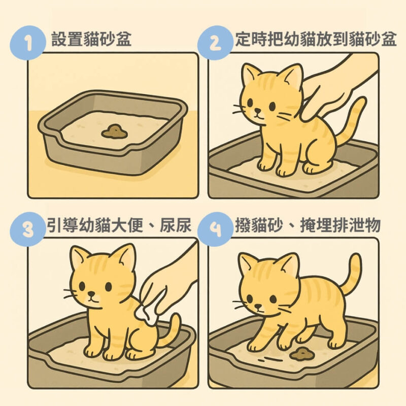 教幼貓用貓砂